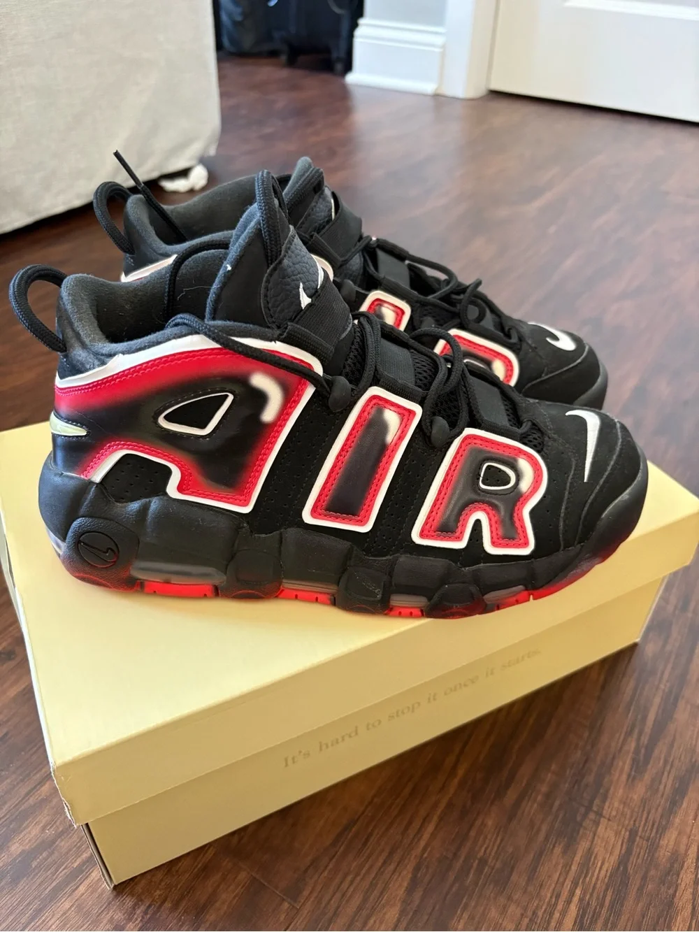 Nike Air More Uptempo 96’ Laser Crimson Sneakers